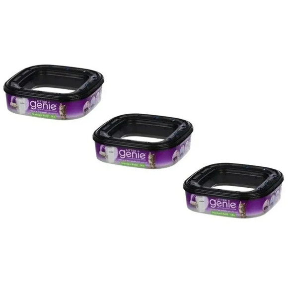 Litter Genie 3 Pack Standard Cat Litter Disposal System Refills - Picture 1 of 8